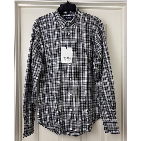 North Country Shirt Mens M Tartan Plaid Portuguese Flannel Cotton Button Down - Picture 3 of 15